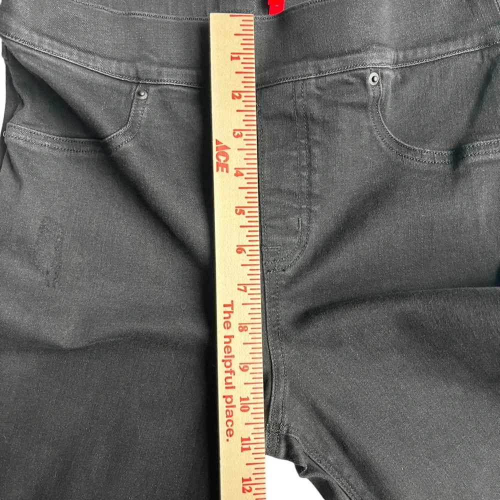 Spanx Distressed Skinny Jeans Women's S High Rise Stretch Denim Raw Hem 20213R - Picture 9 of 15